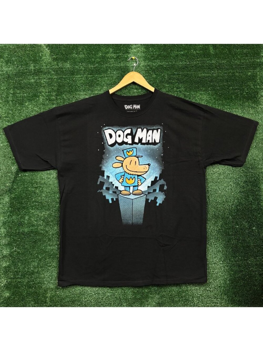Dog Man Graphic Mens T-Shirt Size XXL